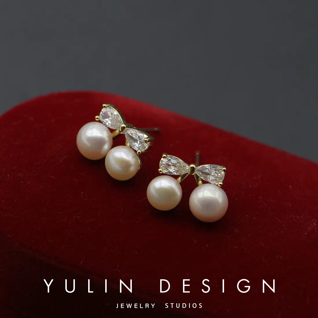 S925 Silver Pearl Zircon Bow Earrings for Women - Image 6