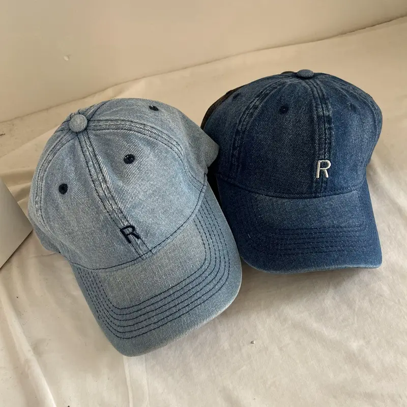 Denim Cap Sun Hat for Men Women Spring Summer - Image 4