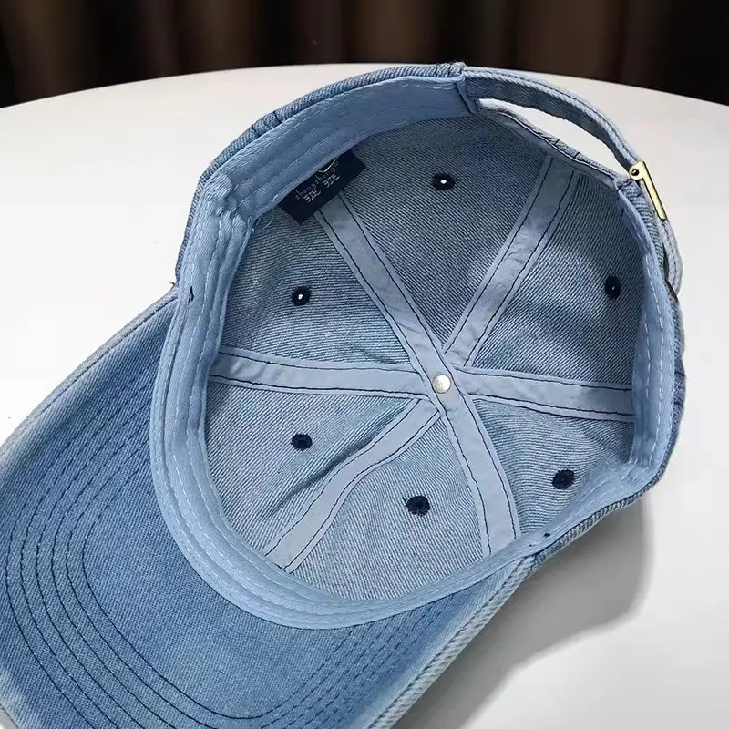 Denim Cap Sun Hat for Men Women Spring Summer - Image 6