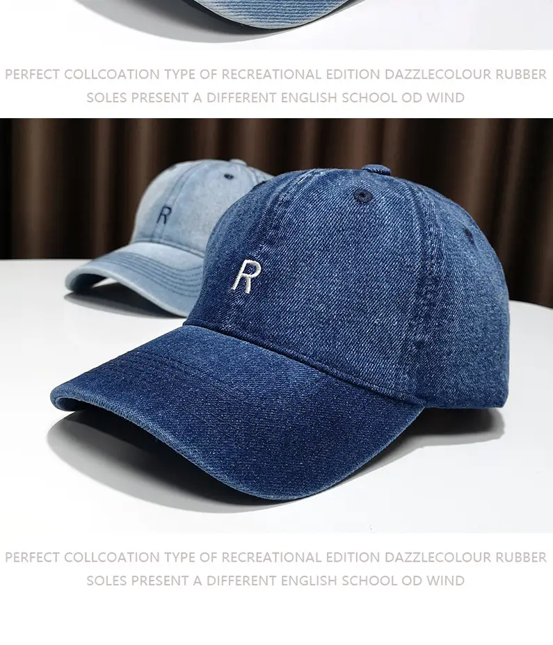 Denim Cap Sun Hat for Men Women Spring Summer — feature 6