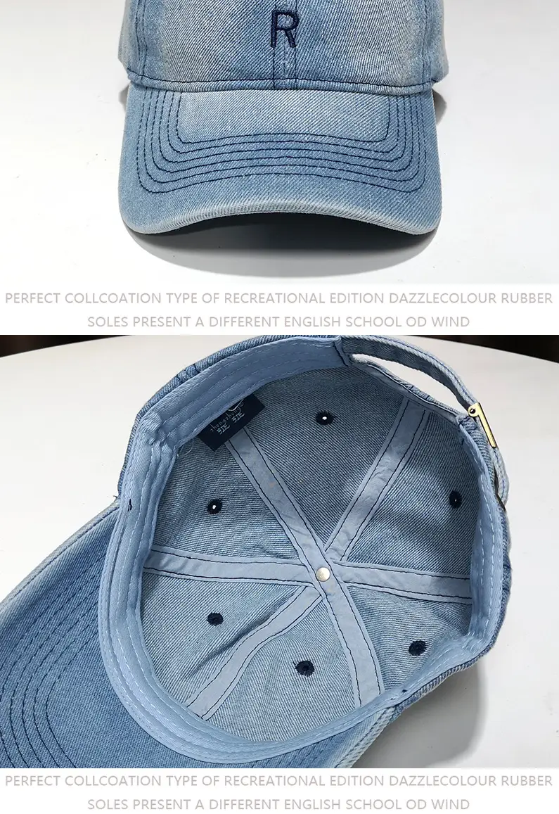 Denim Cap Sun Hat for Men Women Spring Summer — feature 8