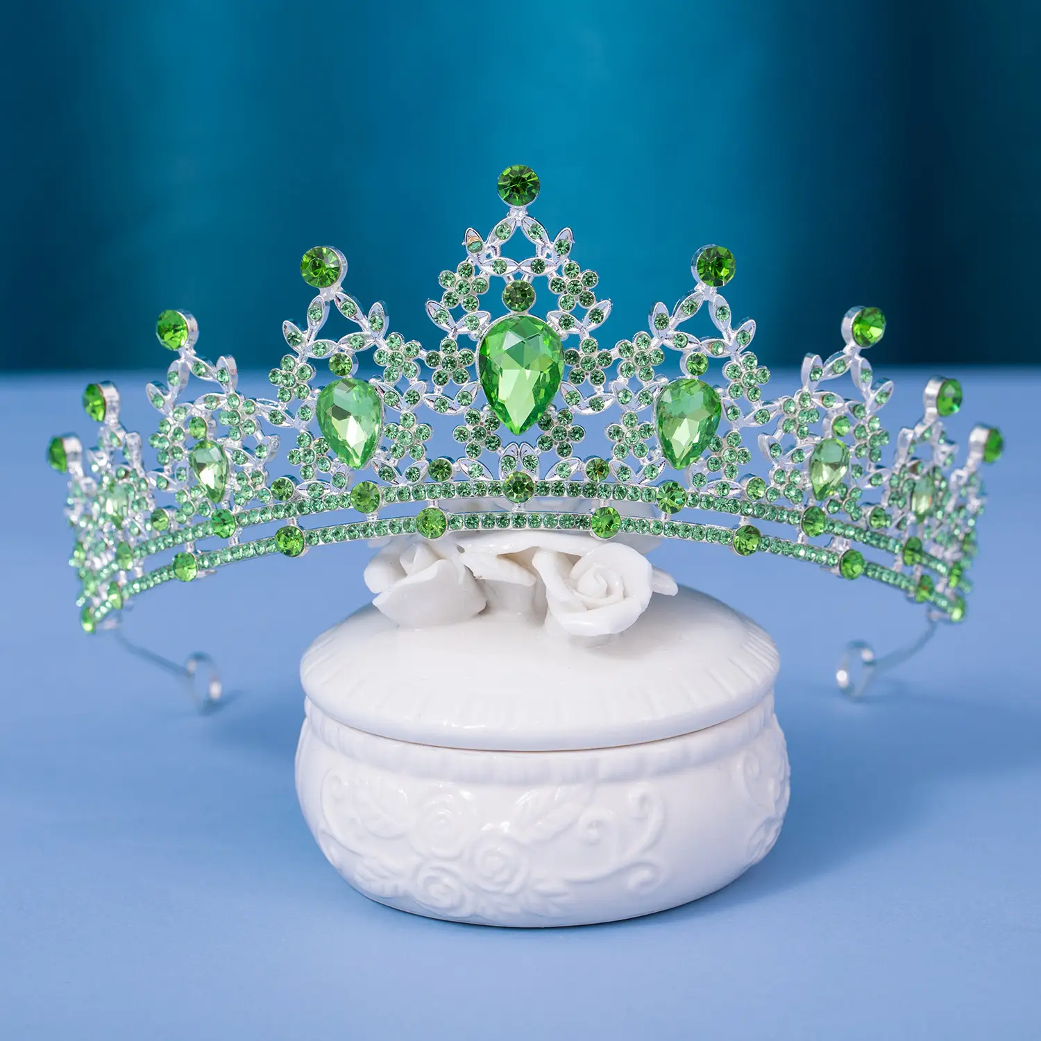 Princess Crown with Purple Rhinestones for Bridal Hair Accessories - Image 11