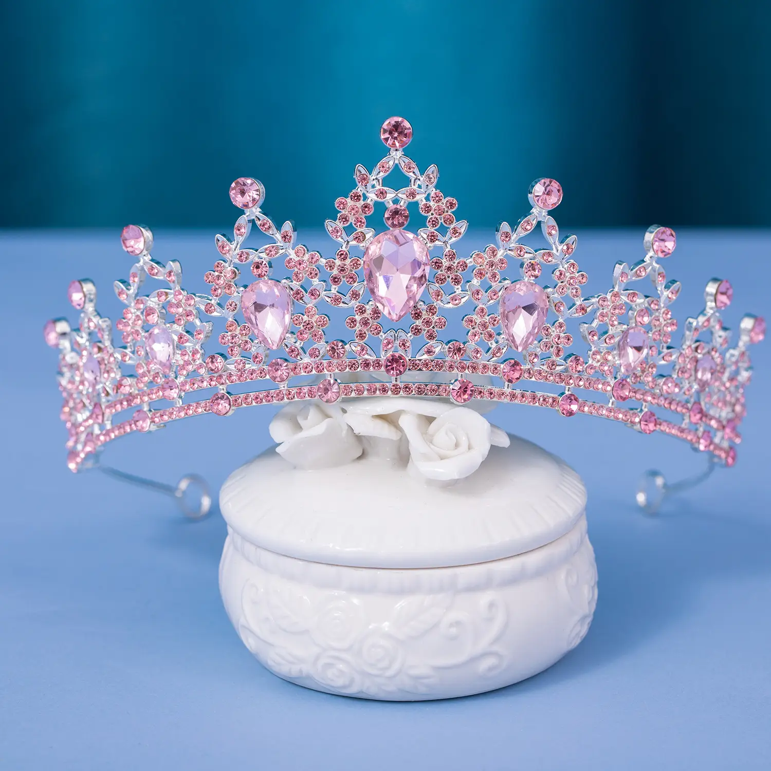 Princess Crown with Purple Rhinestones for Bridal Hair Accessories - Image 12