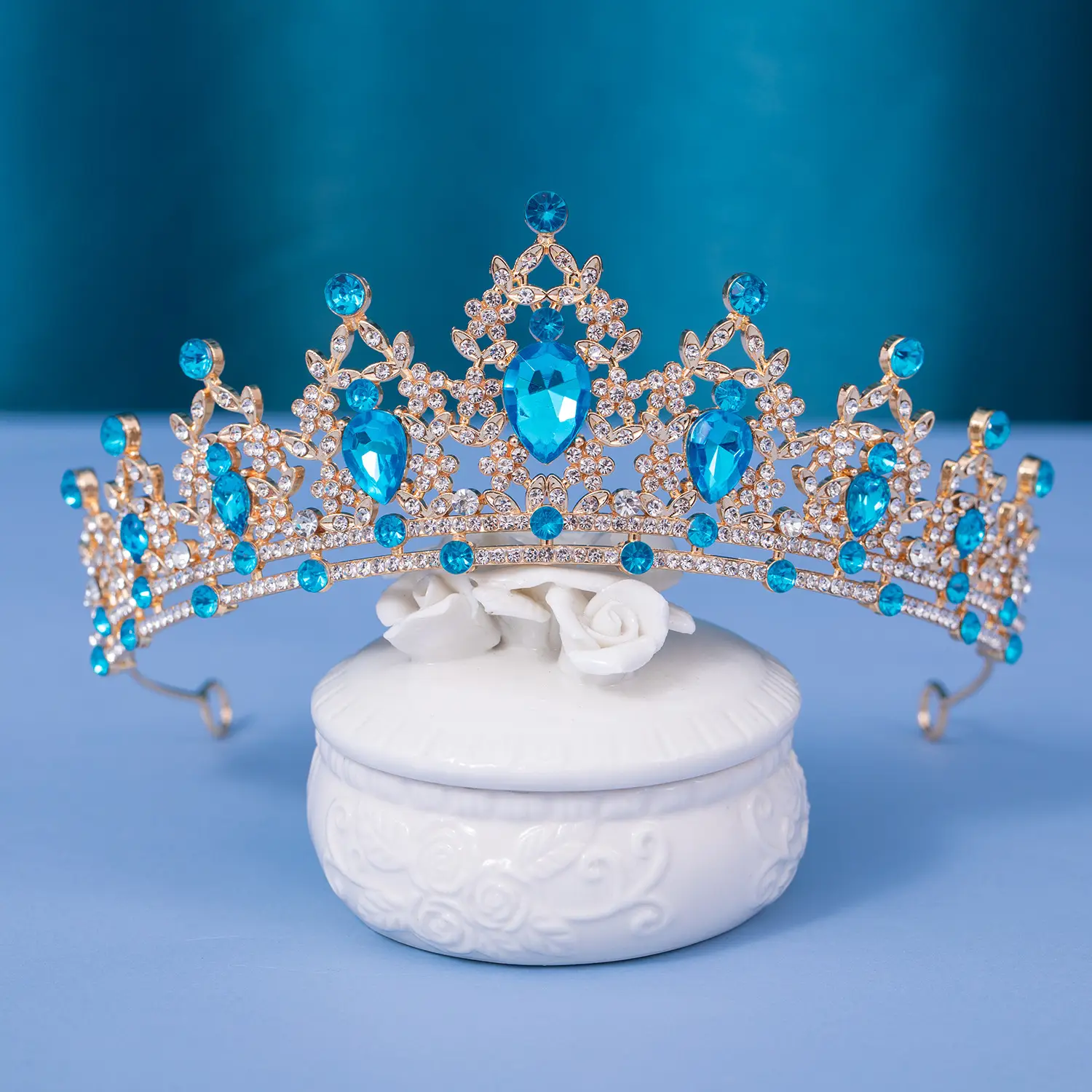 Princess Crown with Purple Rhinestones for Bridal Hair Accessories - Image 13