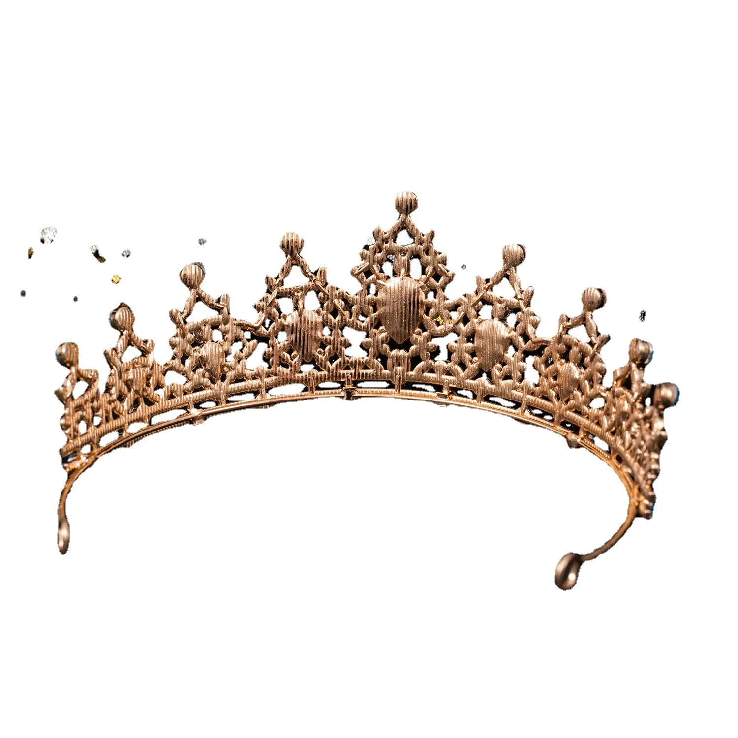 Princess Crown with Purple Rhinestones for Bridal Hair Accessories - Image 14