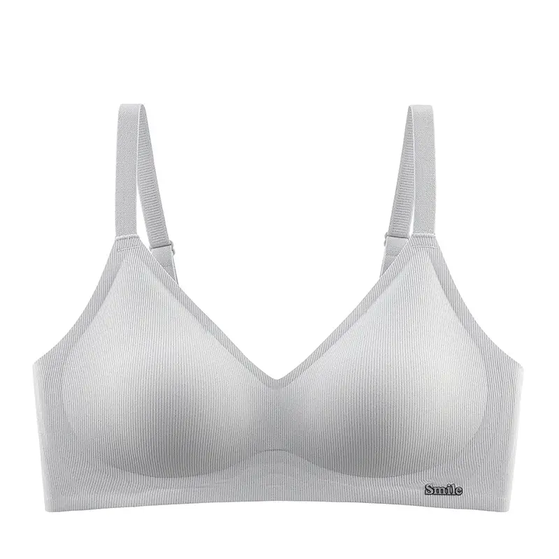 Seamless Naked Sense Underwear Women's Jelly Soft Support Adjustable Breast Lip Anti-sagging Ultra-soft Thin Bra without Steel Ring