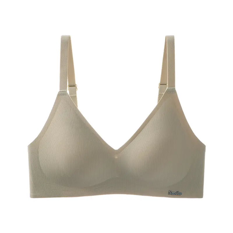 Seamless Naked Sense Underwear Women's Jelly Soft Support Adjustable Breast Lip Anti-sagging Ultra-soft Thin Bra without Steel Ring