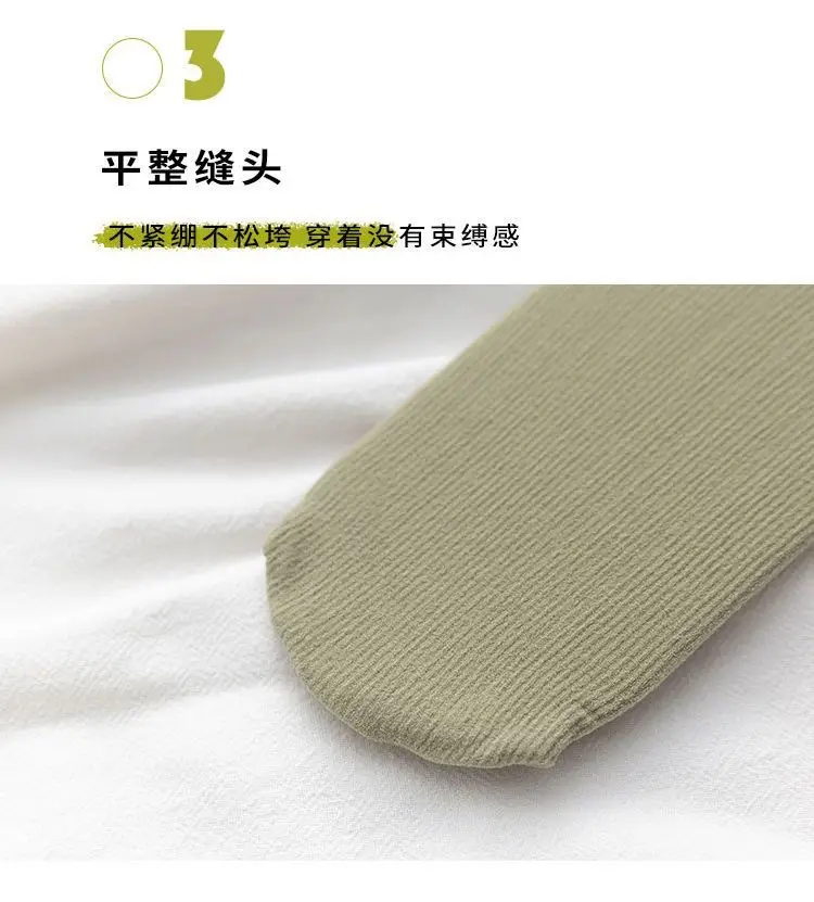 Spring and Autumn Japanese velvet pile socks Korean style mid-calf ins long women's socks women's solid color trendy ice socks — feature 12