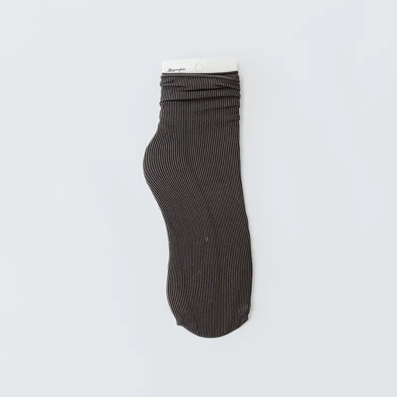 Spring and Autumn Japanese velvet pile socks Korean style mid-calf ins long women's socks women's solid color trendy ice socks
