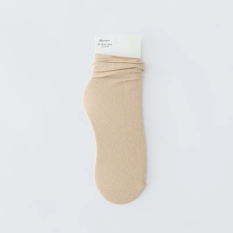 Spring and Autumn Japanese velvet pile socks Korean style mid-calf ins long women's socks women's solid color trendy ice socks