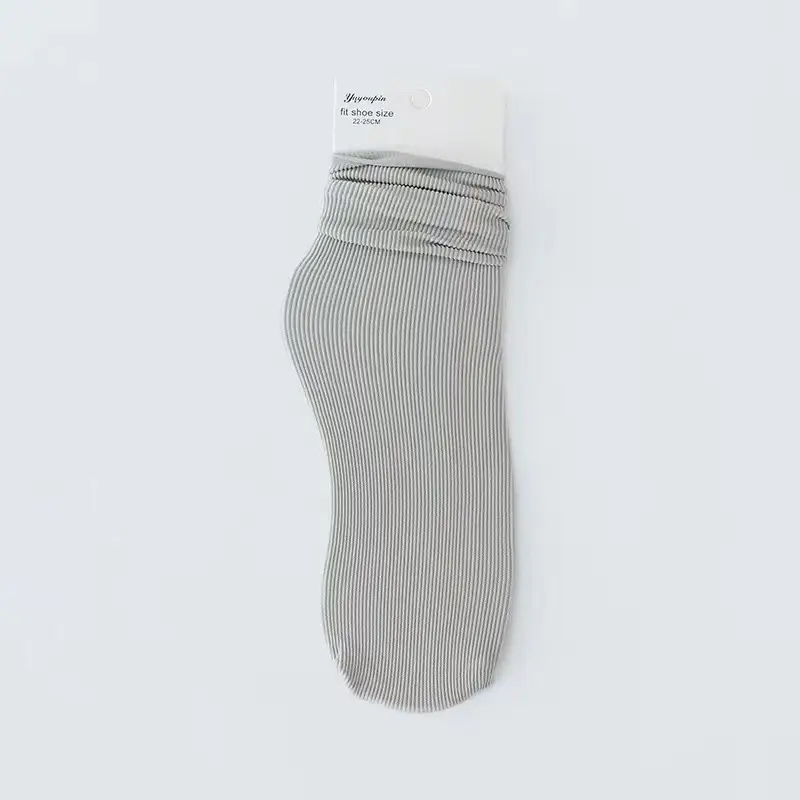 Spring and Autumn Japanese velvet pile socks Korean style mid-calf ins long women's socks women's solid color trendy ice socks