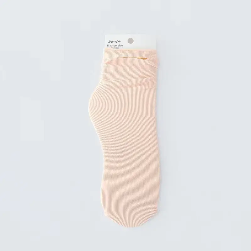 Spring and Autumn Japanese velvet pile socks Korean style mid-calf ins long women's socks women's solid color trendy ice socks