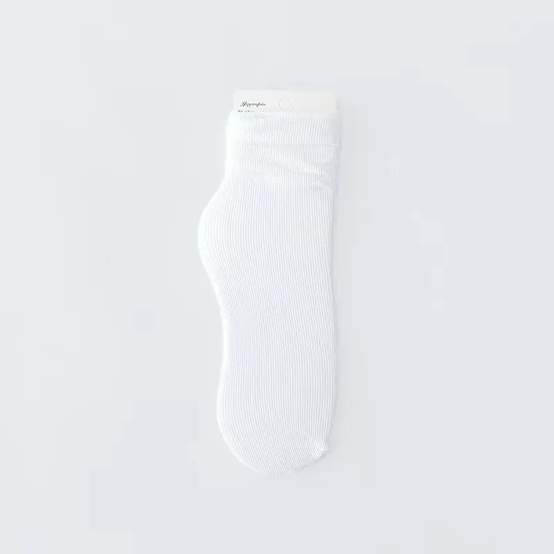 Spring and Autumn Japanese velvet pile socks Korean style mid-calf ins long women's socks women's solid color trendy ice socks