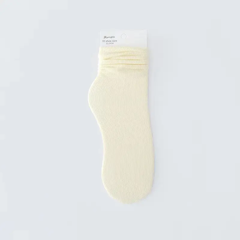 Spring and Autumn Japanese velvet pile socks Korean style mid-calf ins long women's socks women's solid color trendy ice socks