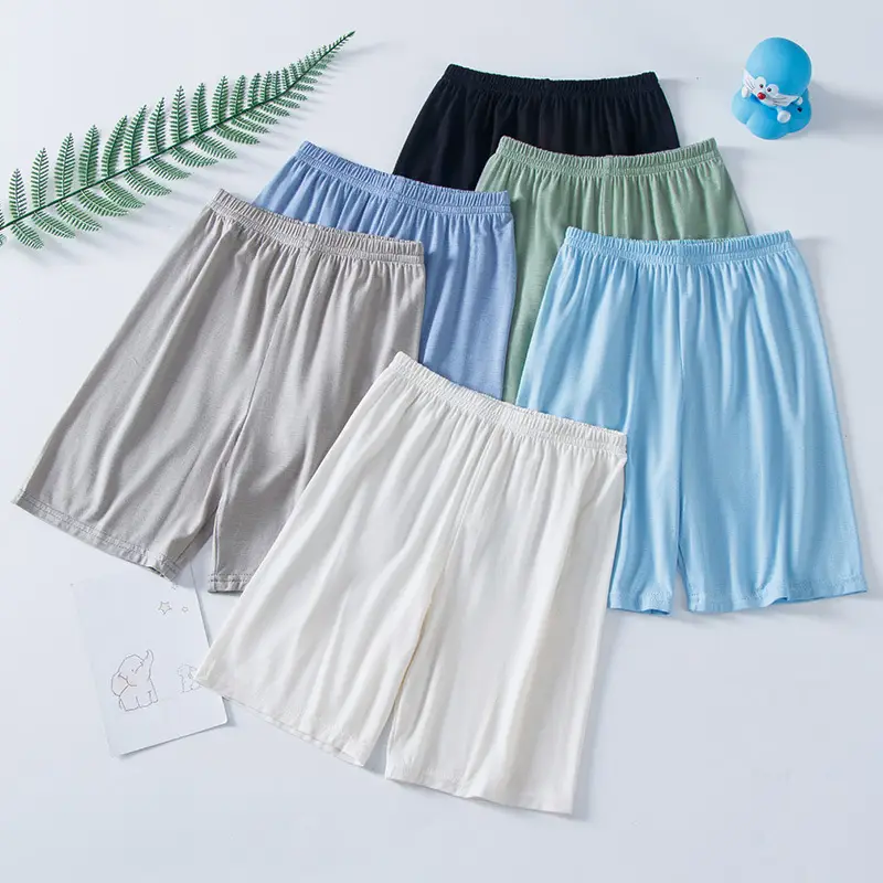 Children's Grey Modal Summer Shorts Casual Fit - Image 8