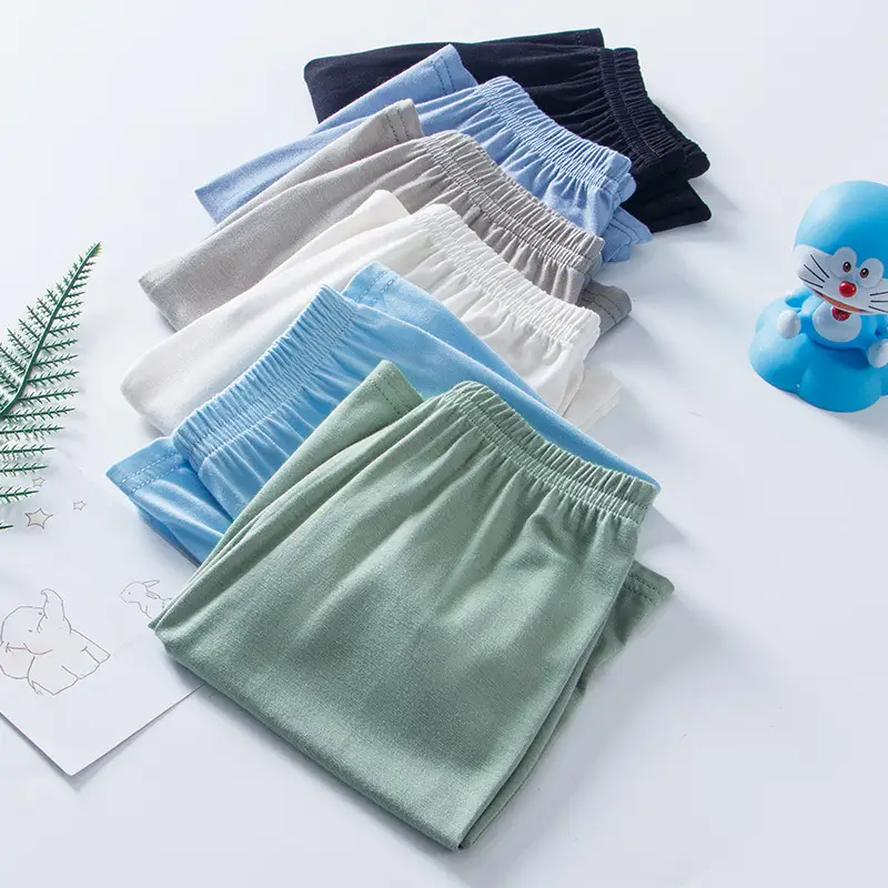 Children's Grey Modal Summer Shorts Casual Fit - Image 9