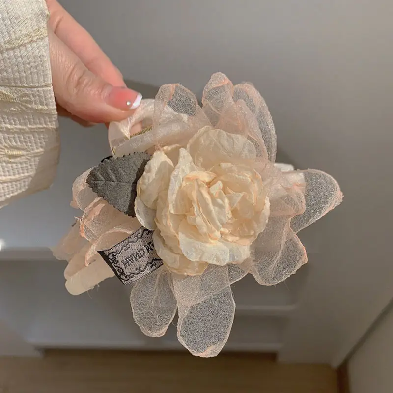 Gentle Wind Large Flower Hair Clip 2023 Spring New - Image 4