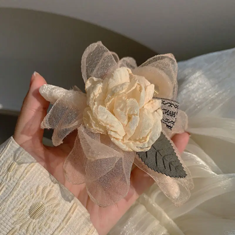 Gentle Wind Large Flower Hair Clip 2023 Spring New — feature 7