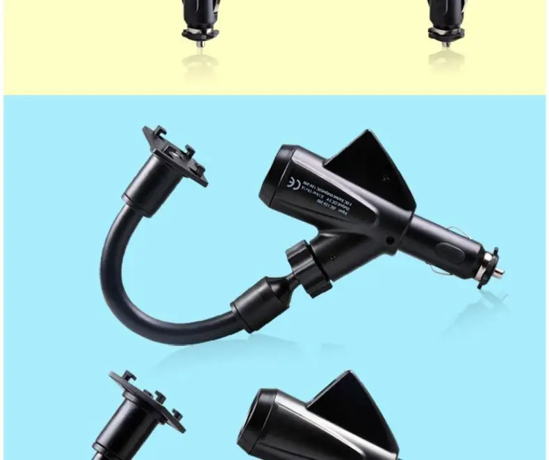 Dual USB Car Phone Holder 360 Rotating Universal Charging — feature 12