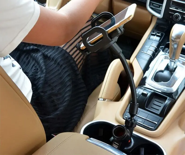 Dual USB Car Phone Holder 360 Rotating Universal Charging — feature 18