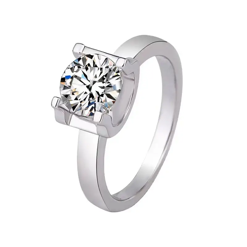 Clearance Moissanite Women's Diamond Ring Platinum Pt950 - Image 16