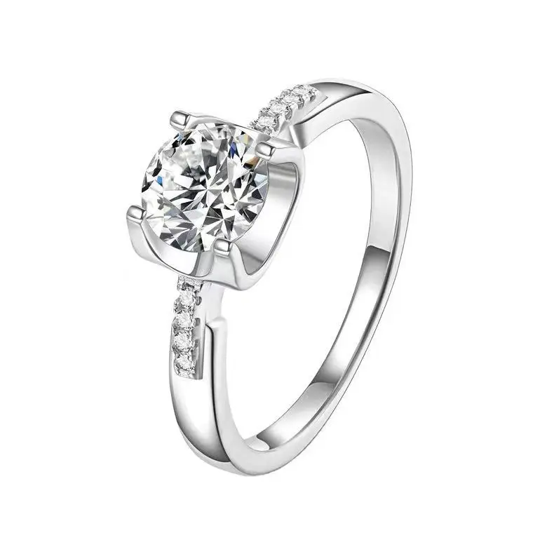 Clearance Moissanite Women's Diamond Ring Platinum Pt950 - Image 17