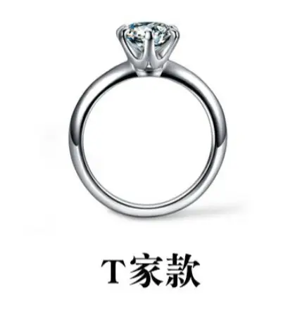 Clearance Moissanite Women's Diamond Ring Platinum Pt950 - Image 7