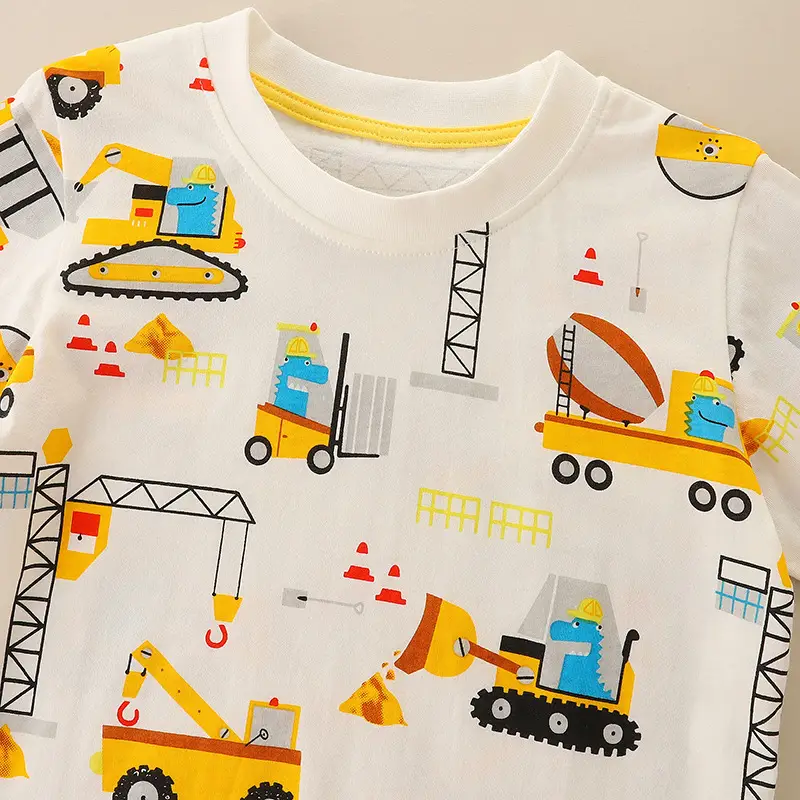 Aosta Betty Kids Cotton Truck Print T-Shirt