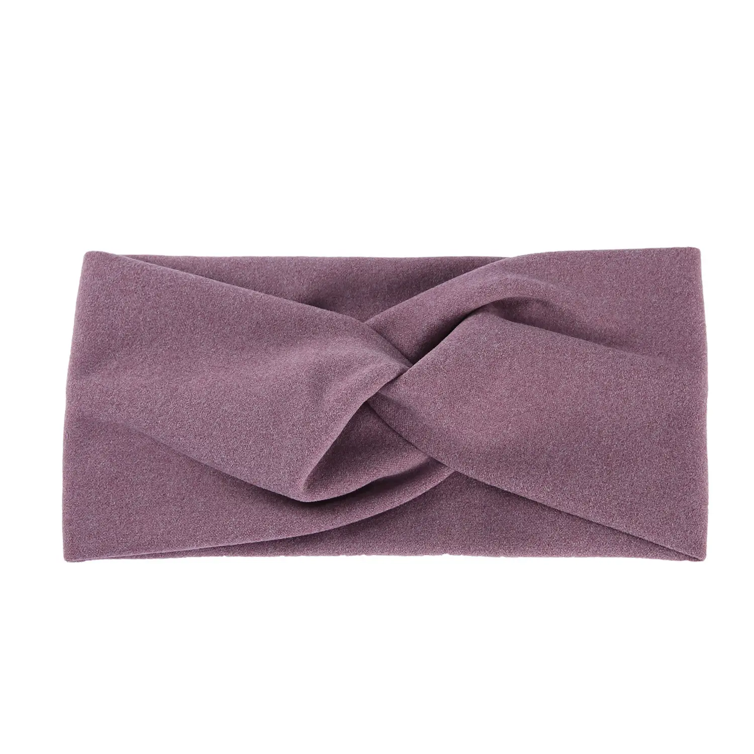 Women's Grey Wool Hair Band Wide Side Autumn Winter - Image 12