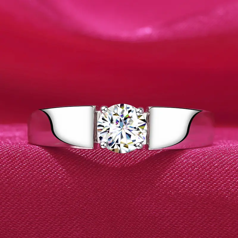 Single Diamond Six-Claw Ring 18k Platinum Pt950 - Image 14
