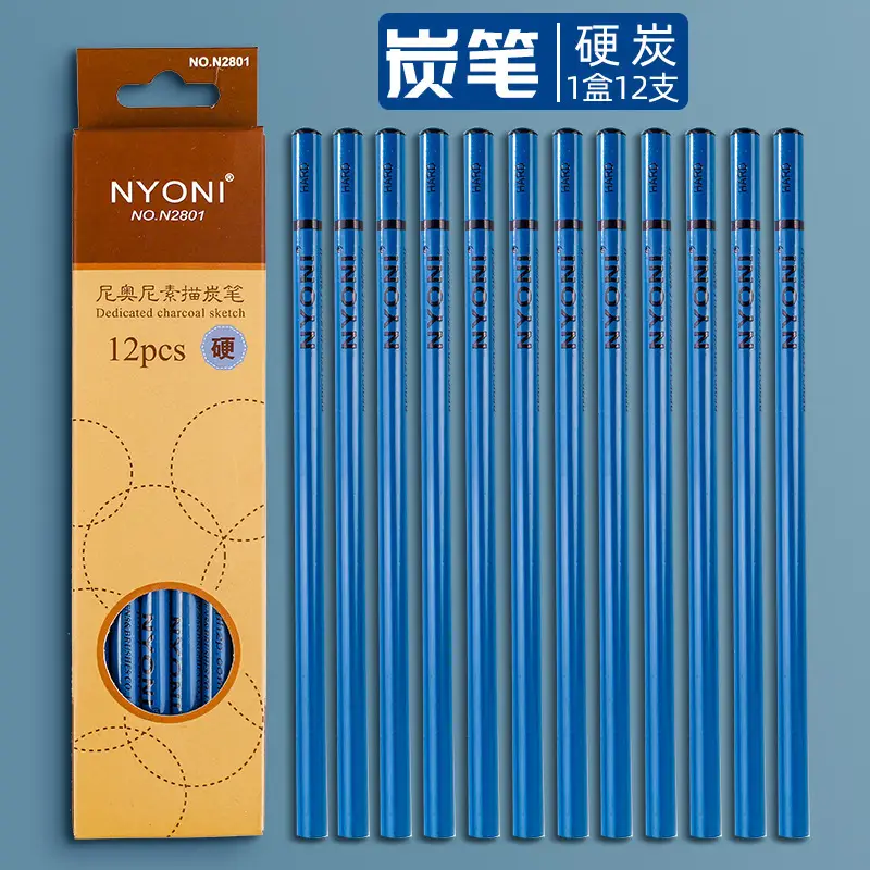 Mali Sketching Pencils for Art Students Drawing 2B Charcoal Pencil C7401 Hard Medium Soft Carbon Pencil 4B Art Drawing Sketching Pencil