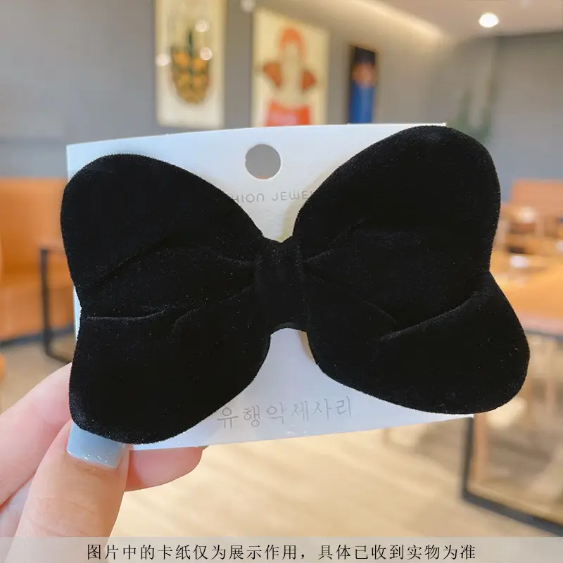 Rich Velvet Rose Bow Hairpin with Gold Embroidery - Image 20
