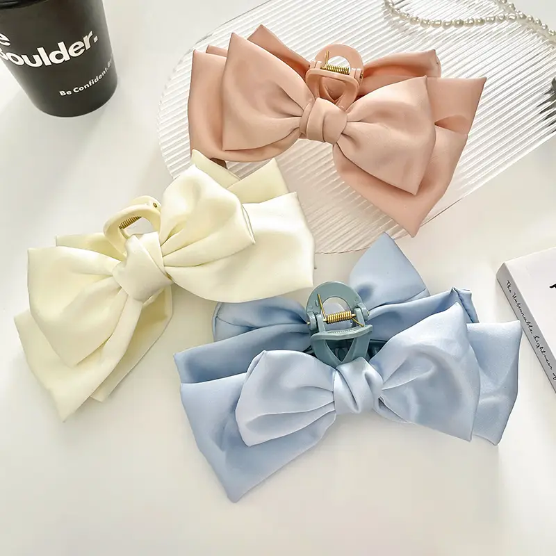 Women's Large Shark Hair Clip with Bow Design - Image 10