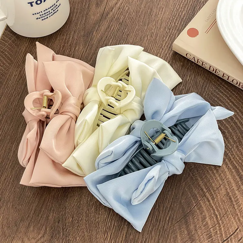Women's Large Shark Hair Clip with Bow Design - Image 11