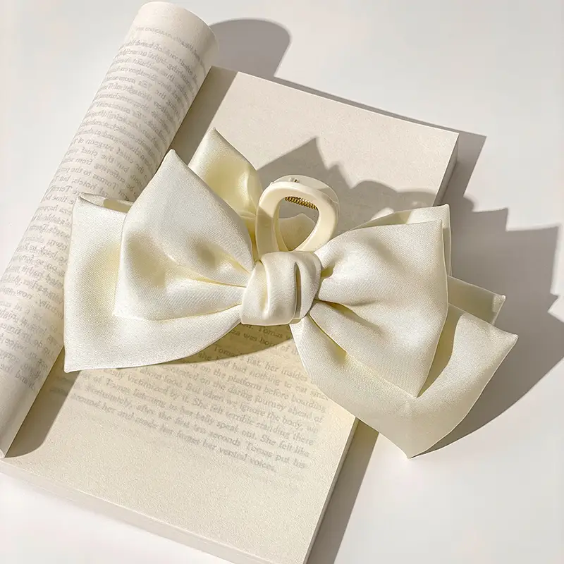 Women's Large Shark Hair Clip with Bow Design - Image 4