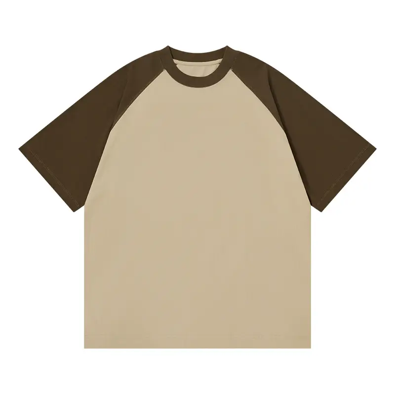Men Black White Raglan Sleeve T-Shirt 230g - Image 22