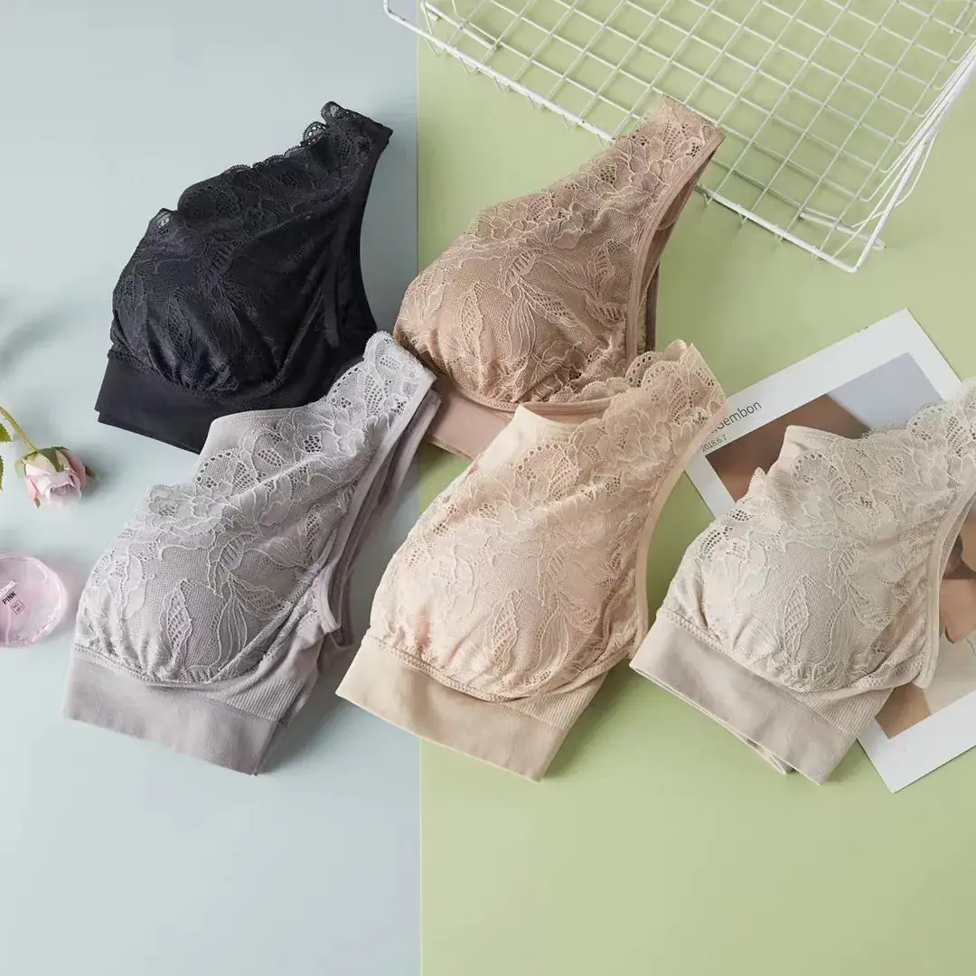 Wire-Free Sleep Bra for Women, Latex Cups, Zero Pressure - Image 4