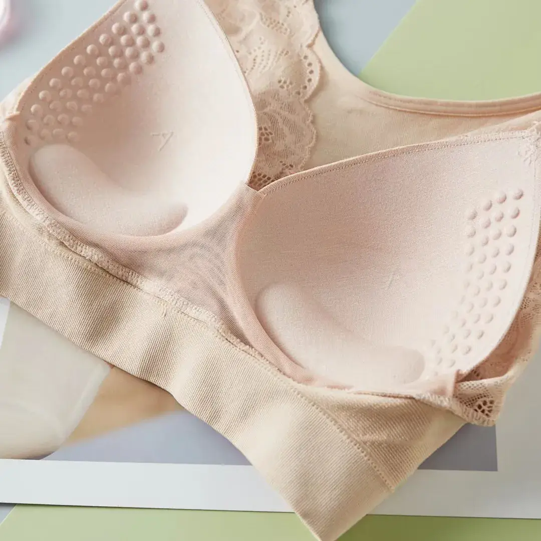 Wire-Free Sleep Bra for Women, Latex Cups, Zero Pressure - Image 5