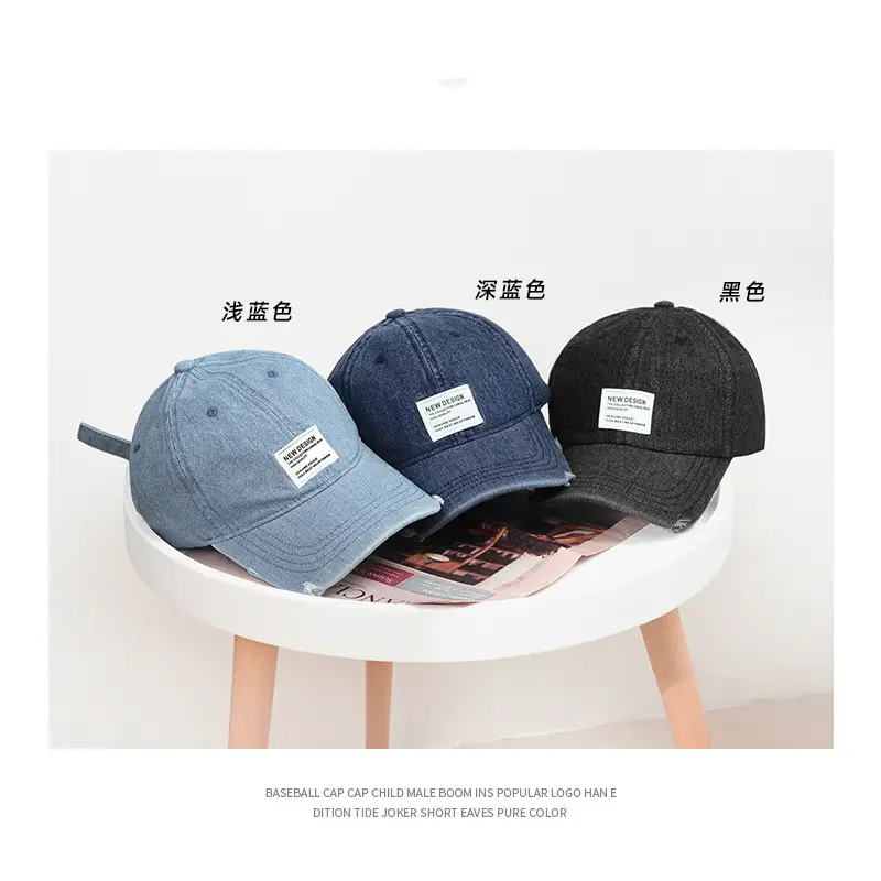Light Blue Distressed Cowboy Hat for Men - Image 5