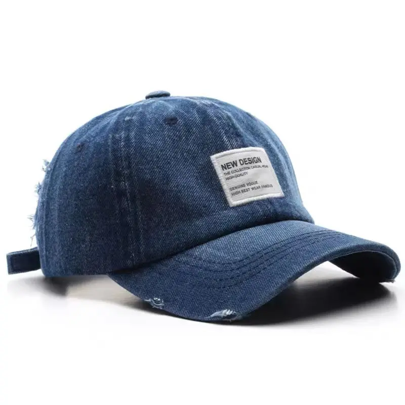 Light Blue Distressed Cowboy Hat for Men - Image 8