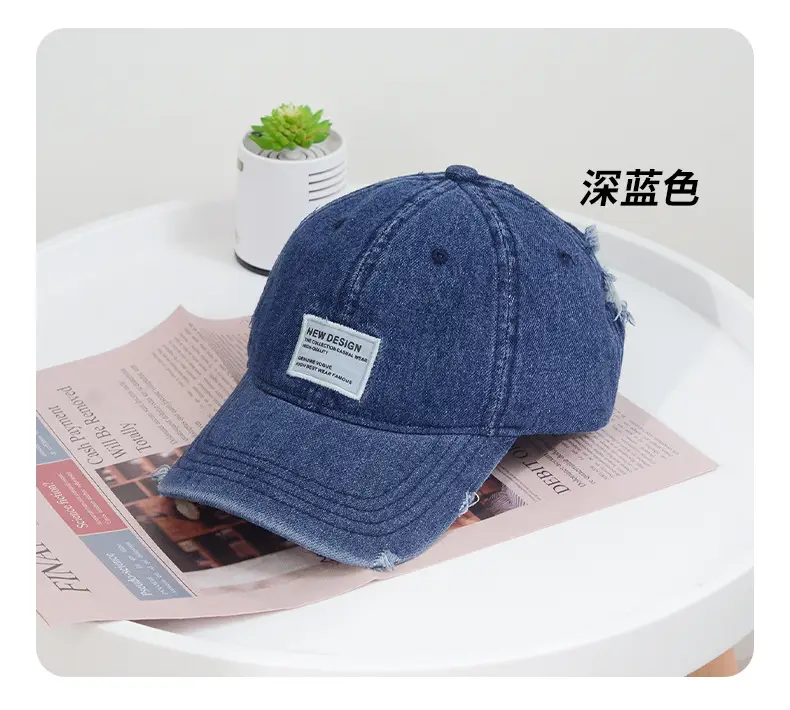 Light Blue Distressed Cowboy Hat for Men — feature 4