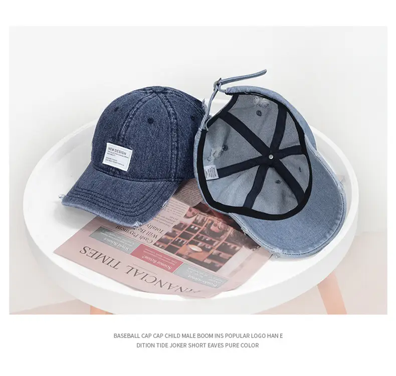 Light Blue Distressed Cowboy Hat for Men — feature 6