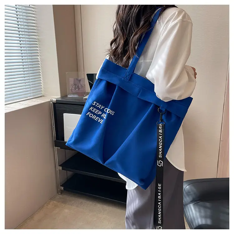 Japanese Style Canvas Shoulder Bag Women Large Capacity 2023 — feature 13