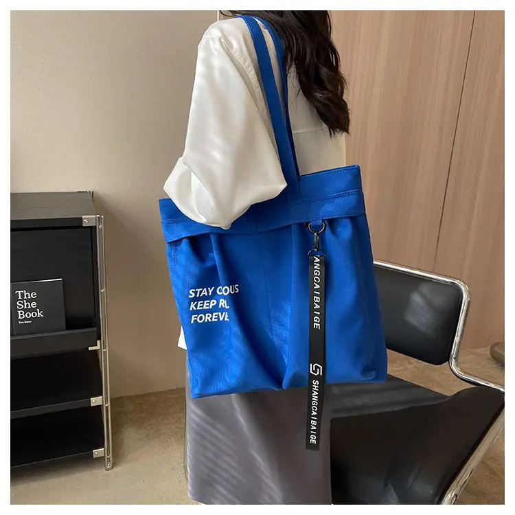 Japanese Style Canvas Shoulder Bag Women Large Capacity 2023 — feature 15