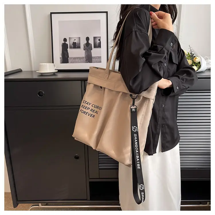 Japanese Style Canvas Shoulder Bag Women Large Capacity 2023 — feature 19