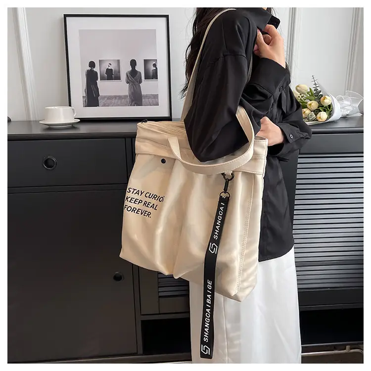 Japanese Style Canvas Shoulder Bag Women Large Capacity 2023 — feature 24
