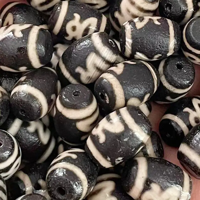 Factory Wholesale Natural Agate Antique Black & White 10x14mm - Image 4