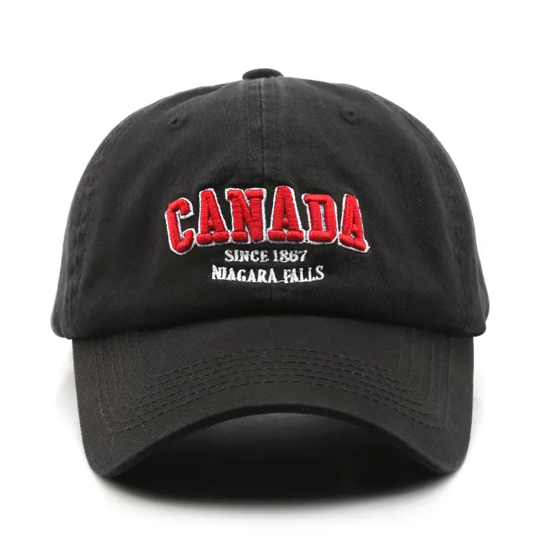 Black Canada Flag Baseball Cap for Men - Image 10