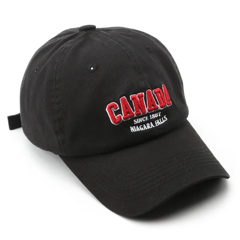 Black Canada Flag Baseball Cap for Men - Image 11