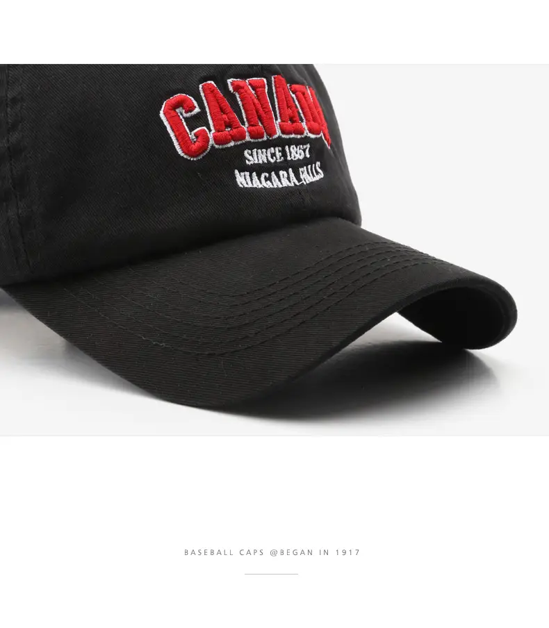 Black Canada Flag Baseball Cap for Men — feature 14